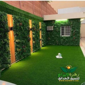 تركيب العشب الصناعي